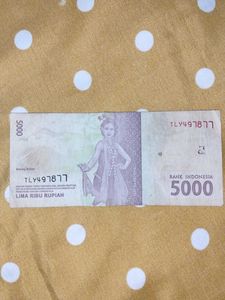 5000 Indonesian Rupiah Note
