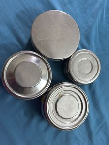 Set of 4 Stainless Steel Containers