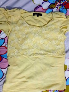 Yellow Lace Top