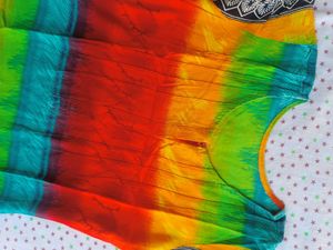 Rainbow Striped Kurti