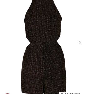 tally Sparkly Mini playsuit Dress