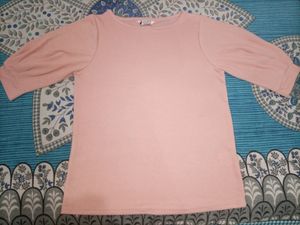Brand:Mavie,Elegant comfort Peach colour top