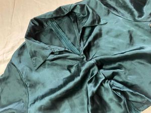 Elegant Green Crop Top