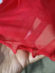 Red Skirt Festive Wear