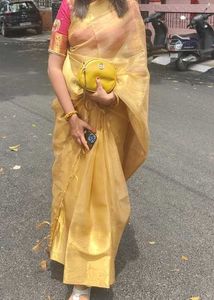 Tissue saree with blouse
