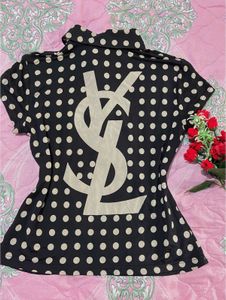 vintage Polka Dot Top