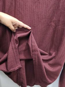 Textured Brown T-Shirt
