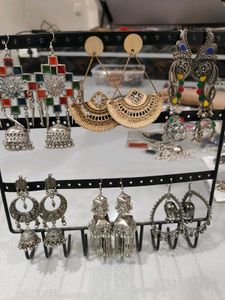 Statement Earrings & Jhumkas Combo