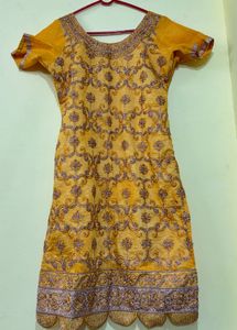yellow beautiful dress set