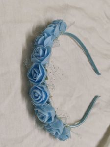 Blue Floral Headband
