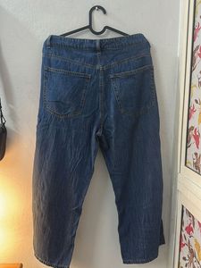 Wide High Cropped Jeans