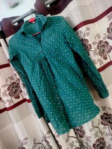Green Polka Dot Shirt