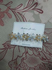 Floral Crystal Hair Clip Barrette