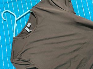 H&m Brown Casual Top