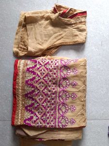 Heavy Work Saree 💜