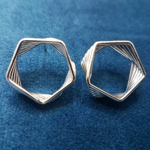 Geometric &amp; Heart Earring Set