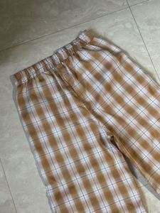 Plaid Yellow Pant