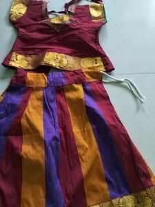 South Indian Dress For 2year Baby Girl Ghagra And Choli