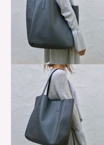 Gray Reversible Tote Bag