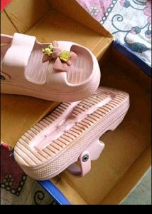 Pink &#39;Smile&#39; Sandals with Cute Charms