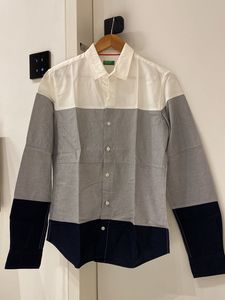 Benetton Color Block Shirt