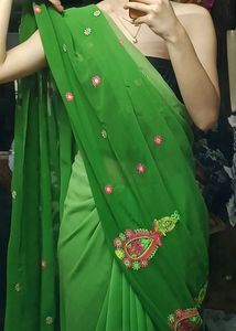 Embroidery Saree🦚