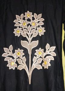 long kurta with lagging