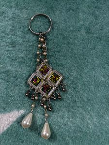 Elegant Beaded Peacock Keychain only 2 pics