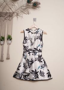 Floral Print Fit &amp; Flare Dress