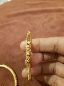 Gold Bangles (Set of 2)