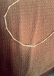 Hammered Bar Silver Necklace