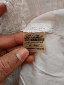 White Embroidered Blouse