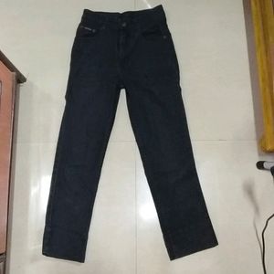 Denim Black Jeans 3/4th
