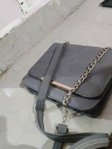 Grey Crossbody Bag
