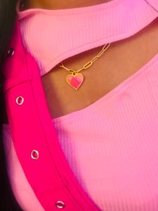 H&amp;M Women Pink Ribbed Cut Out Top