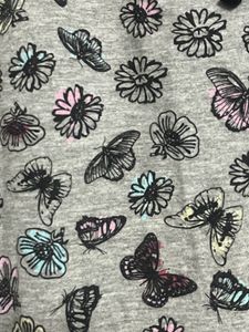 Butterfly Printed Night Dress