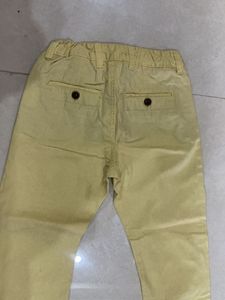 Lemon Yellow Casual Trousers
