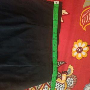Elegant Black Ethnic Skirt