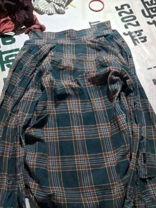 Blue Plaid Button-Down Shirt