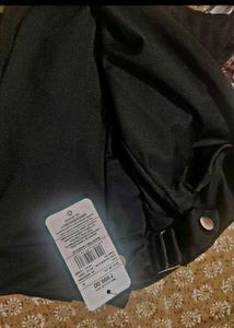 Girls Stylish Black Slit Flare Pants