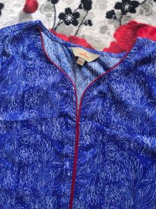 Blue Printed Kurta