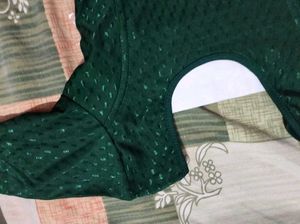 Emerald Green Readymade Saree Blouse