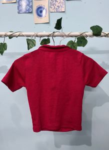 Pink Collared Crop Top