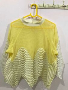 Yellow Net Top ✨