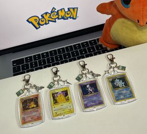 Mini Pokemon Trading Card Keychain
