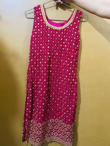 Heavy Red Wedding Sharara Set Dupatta