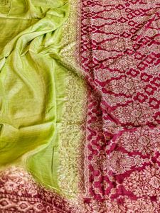 100% Pure Chiffon Silk Banarasi