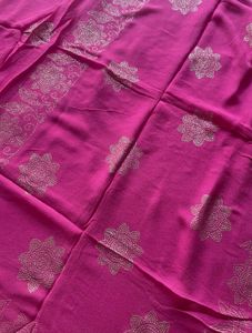 Pink Chiffon Saree