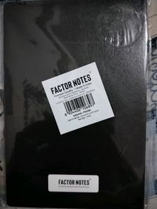 Black Factor Notes Notebook