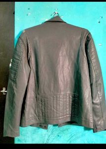 Grey Leather Jacket